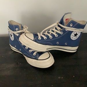 Blue converse high tops